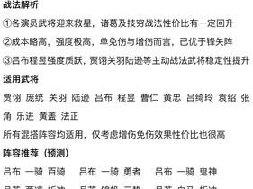 三国志战略版深入解析独特战法：战术布阵与实战运用探讨