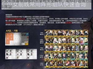 少女前线最值得练的五星枪支全解析，助你打造强力战斗阵容