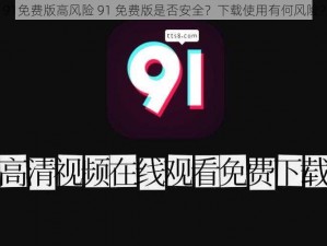 91免费版高风险 91 免费版是否安全？下载使用有何风险？