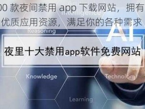 100 款夜间禁用 app 下载网站，拥有海量优质应用资源，满足你的各种需求