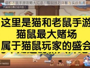 猫和老鼠手游攻略大汇总：猫鼠技巧详解与实战指南