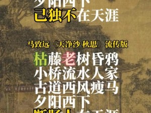 抖音热曲揭秘：枯藤老树伴昏鸦背后的旋律之歌