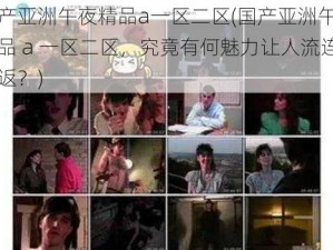 国产亚洲午夜精品a一区二区(国产亚洲午夜精品 a 一区二区，究竟有何魅力让人流连忘返？)