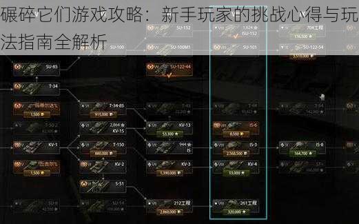 碾碎它们游戏攻略：新手玩家的挑战心得与玩法指南全解析