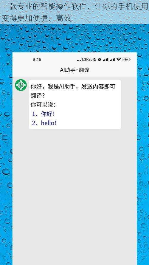 一款专业的智能操作软件，让你的手机使用变得更加便捷、高效