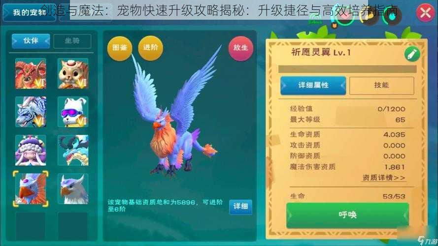 创造与魔法：宠物快速升级攻略揭秘：升级捷径与高效培养指南