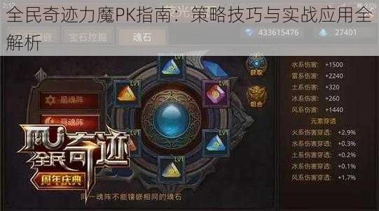 全民奇迹力魔PK指南：策略技巧与实战应用全解析