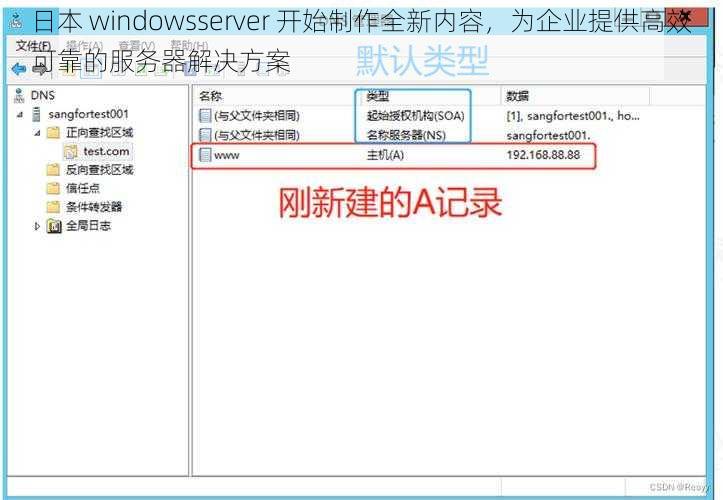 日本 windowsserver 开始制作全新内容，为企业提供高效可靠的服务器解决方案