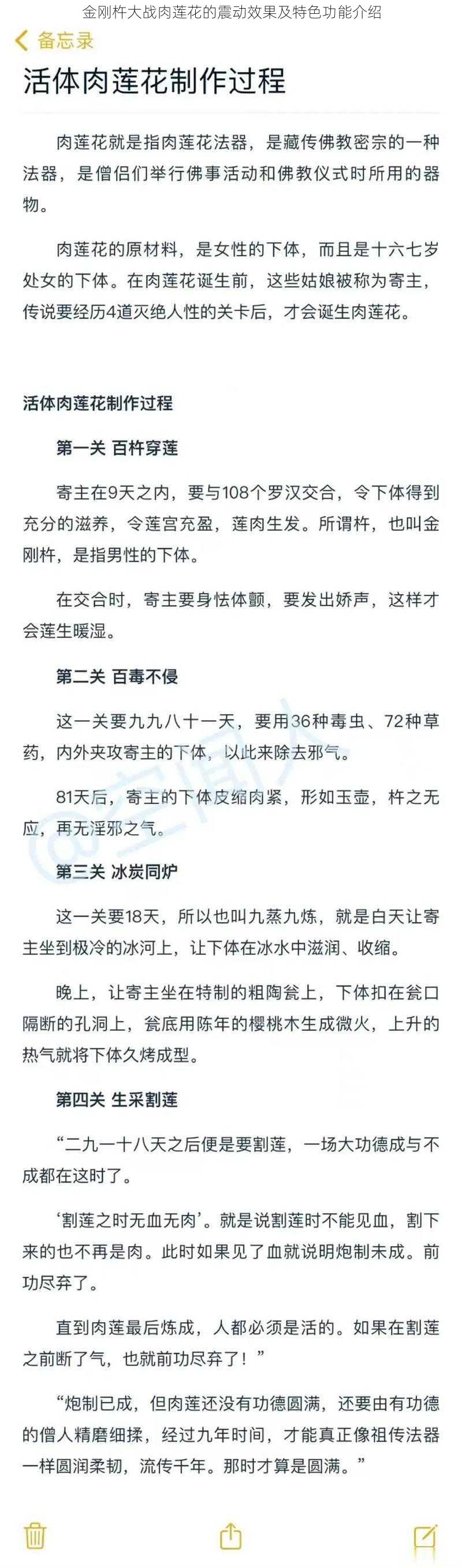 金刚杵大战肉莲花的震动效果及特色功能介绍