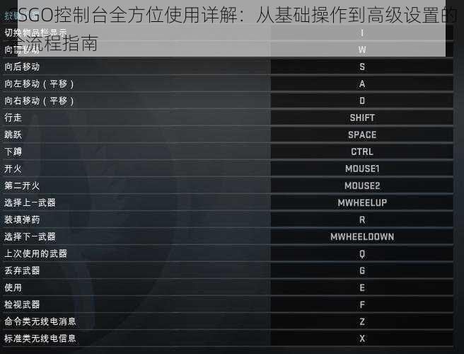 CSGO控制台全方位使用详解：从基础操作到高级设置的全流程指南