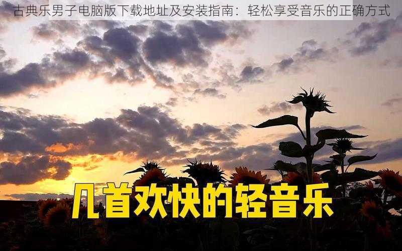 古典乐男子电脑版下载地址及安装指南：轻松享受音乐的正确方式