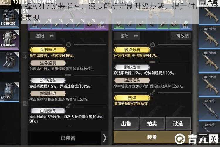 超凡先锋AR17改装指南：深度解析定制升级步骤，提升射击体验与性能表现