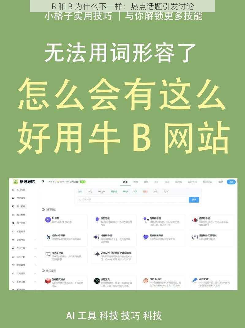 B 和 B 为什么不一样：热点话题引发讨论