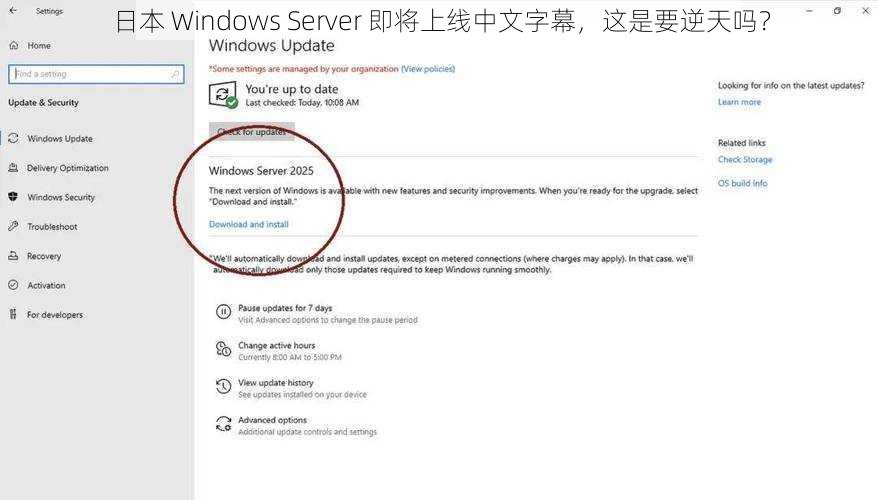 日本 Windows Server 即将上线中文字幕，这是要逆天吗？