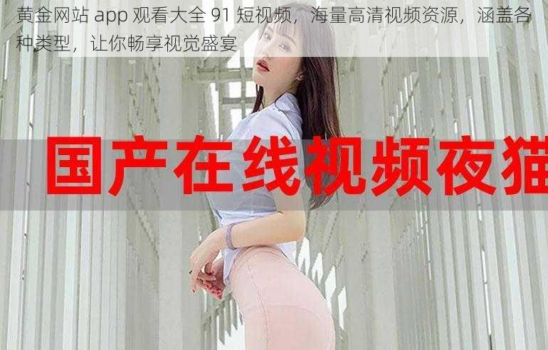 黄金网站 app 观看大全 91 短视频，海量高清视频资源，涵盖各种类型，让你畅享视觉盛宴