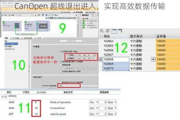 CanOpen 超线退出进入，实现高效数据传输