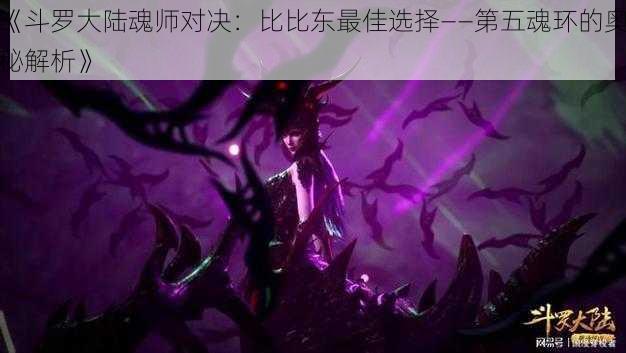 《斗罗大陆魂师对决：比比东最佳选择——第五魂环的奥秘解析》