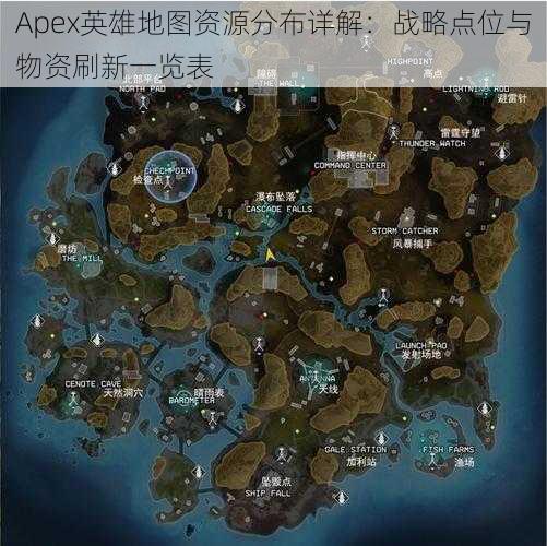 Apex英雄地图资源分布详解：战略点位与物资刷新一览表