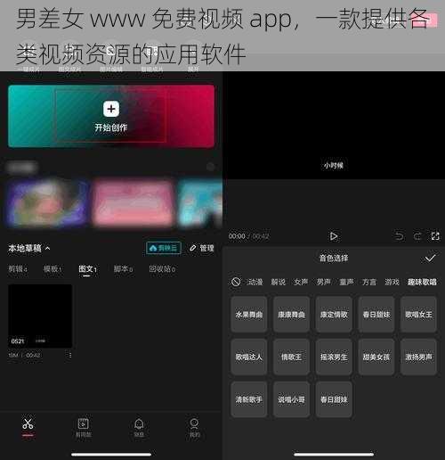 男差女 www 免费视频 app，一款提供各类视频资源的应用软件