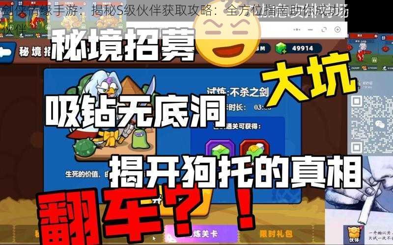 剑侠情缘手游：揭秘S级伙伴获取攻略：全方位指南助你成功招募顶级伙伴