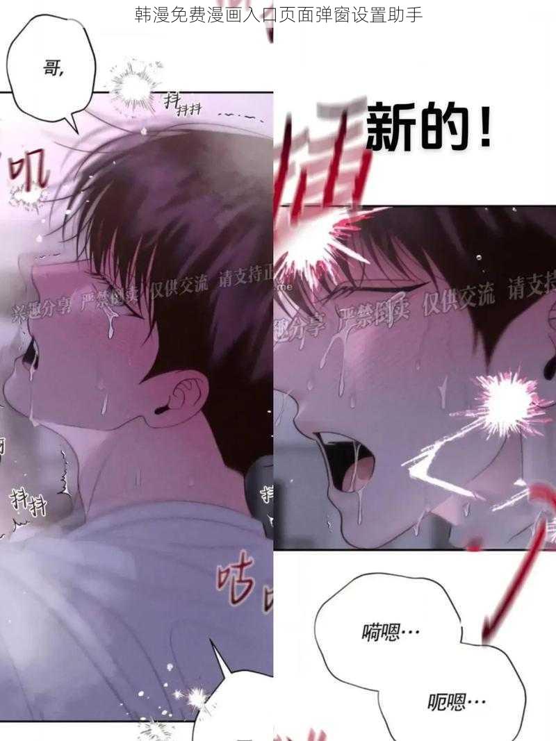 韩漫免费漫画入口页面弹窗设置助手