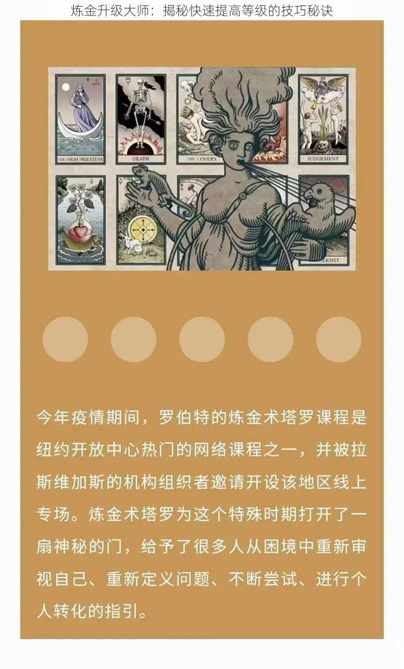 炼金升级大师：揭秘快速提高等级的技巧秘诀