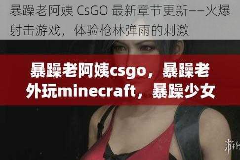 暴躁老阿姨 CsGO 最新章节更新——火爆射击游戏，体验枪林弹雨的刺激