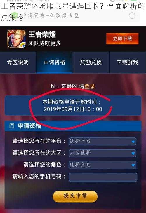 王者荣耀体验服账号遭遇回收？全面解析解决策略