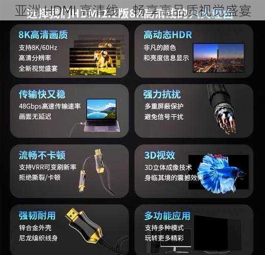 亚洲 HDMI 高清线，畅享高品质视觉盛宴