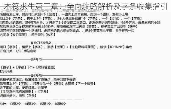 木筏求生第三章：全面攻略解析及字条收集指引