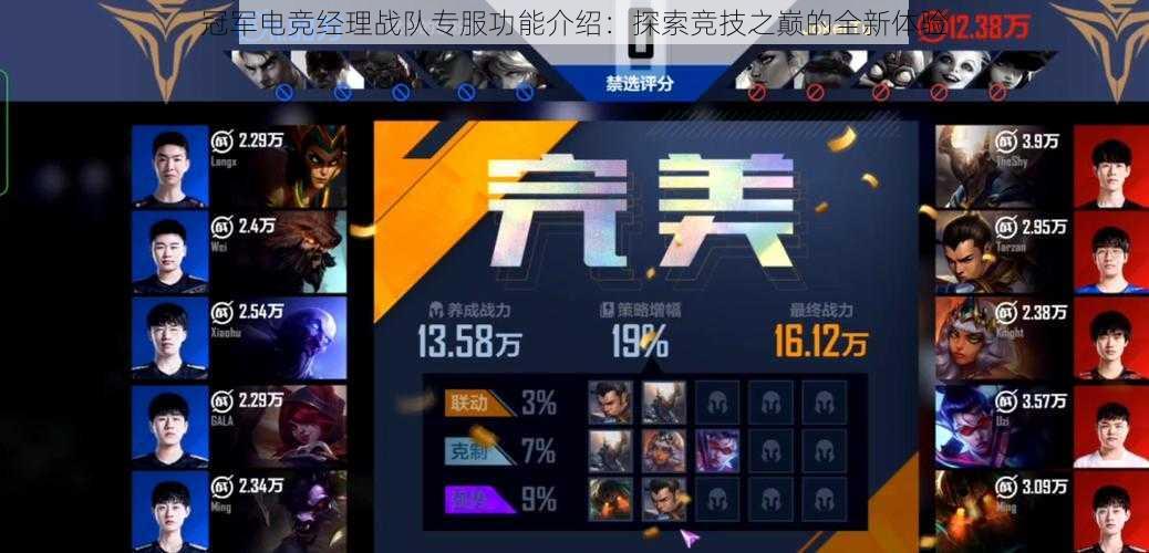 冠军电竞经理战队专服功能介绍：探索竞技之巅的全新体验