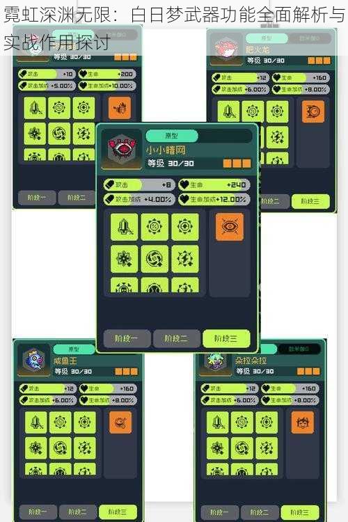 霓虹深渊无限：白日梦武器功能全面解析与实战作用探讨