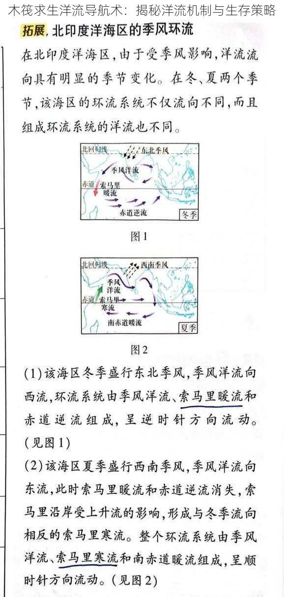 木筏求生洋流导航术：揭秘洋流机制与生存策略