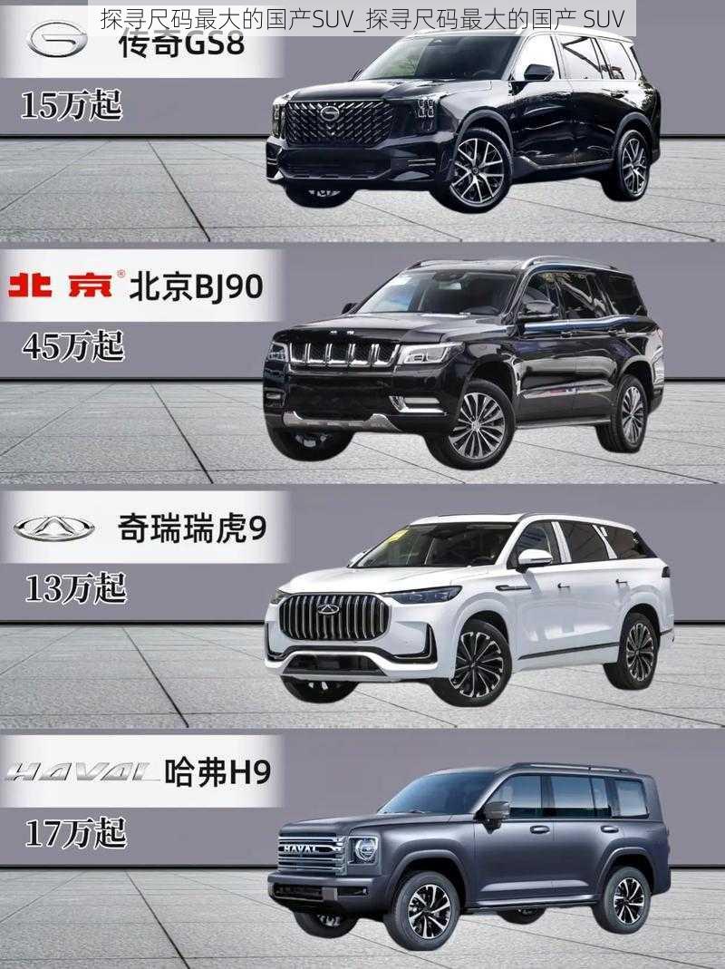 探寻尺码最大的国产SUV_探寻尺码最大的国产 SUV