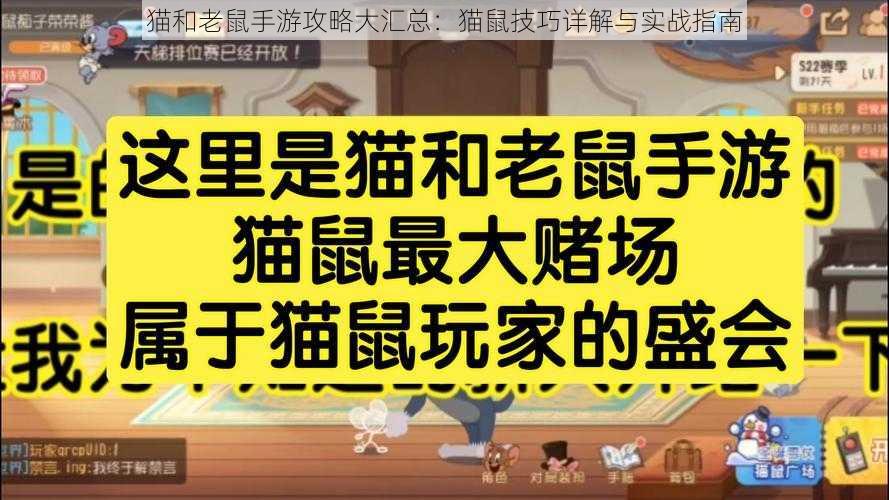 猫和老鼠手游攻略大汇总：猫鼠技巧详解与实战指南