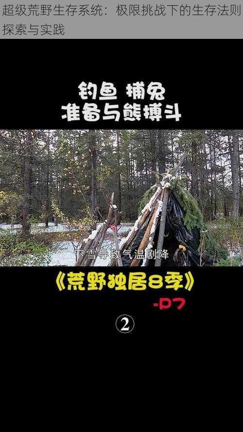 超级荒野生存系统：极限挑战下的生存法则探索与实践