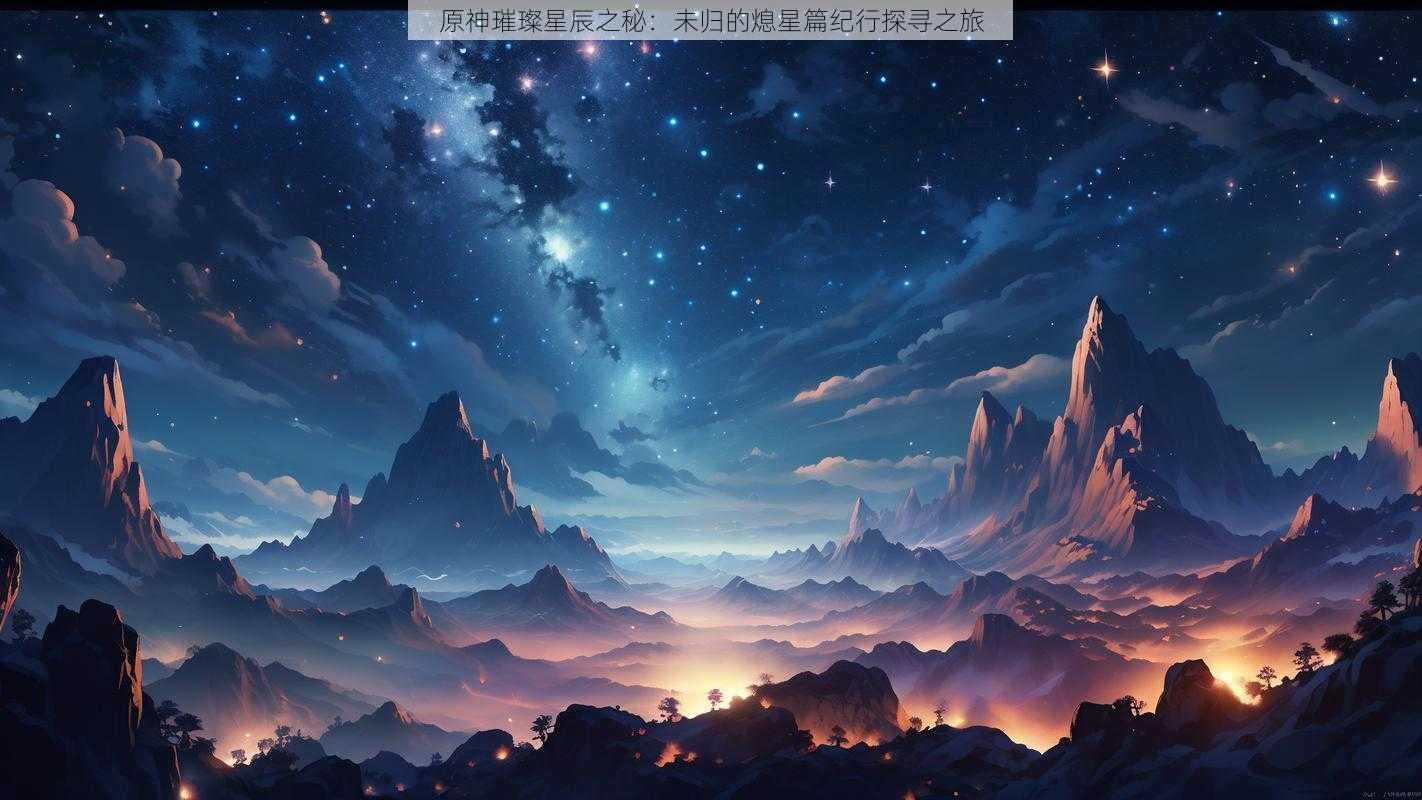 原神璀璨星辰之秘：未归的熄星篇纪行探寻之旅