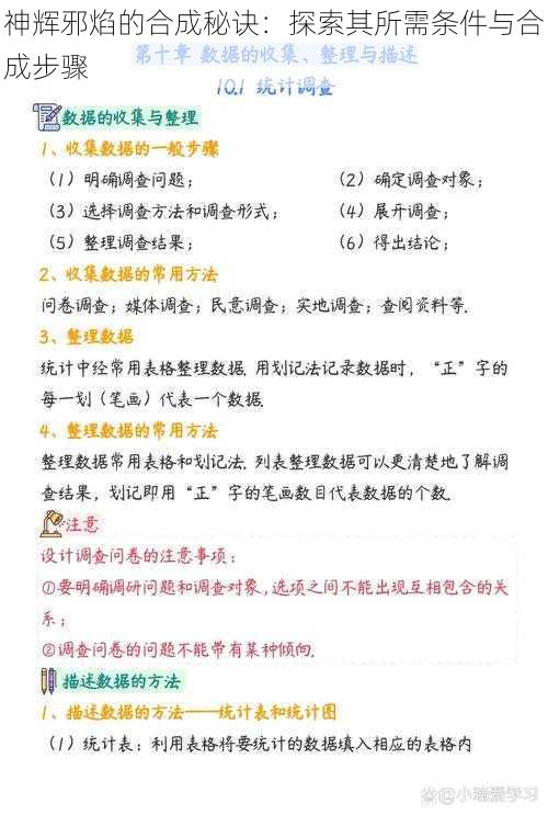 神辉邪焰的合成秘诀：探索其所需条件与合成步骤